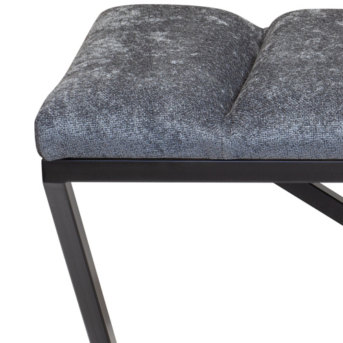 Банкетка ZUMA, черная, Steel Grey, Bulon, 110*40*43,5 фото 5