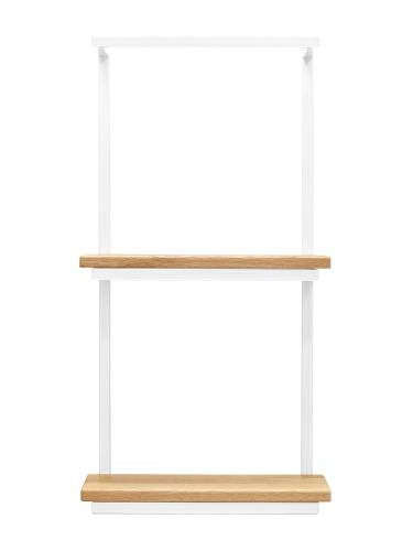 Полка навесная TWIN, белая фото 4