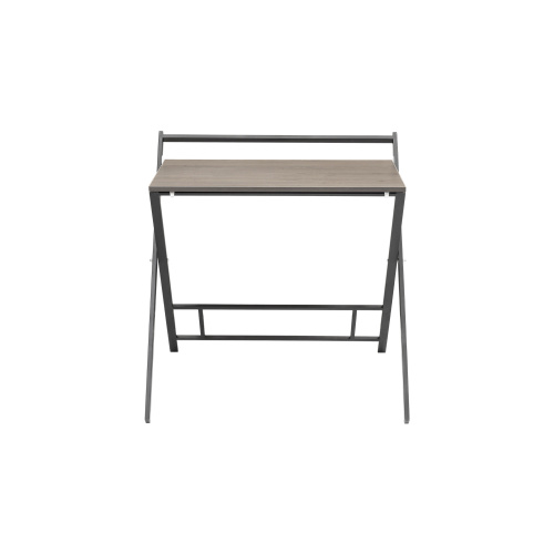 Стол складной компьютерный 800 мм, черный/дуб графит фото 3