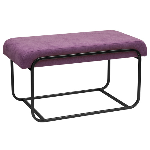 Банкетка SIENA MINI, черный каркас, обивка микрошенилл, 810х420х440 фото 2