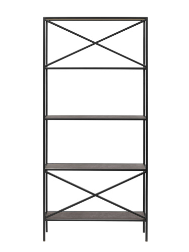 Стеллаж KARIN-800, черный, керамика антрацит, 80*30*175 фото 6