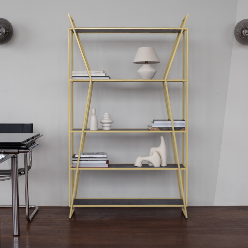 Стеллаж OSLO, золотой, керамика Antracite фото 5