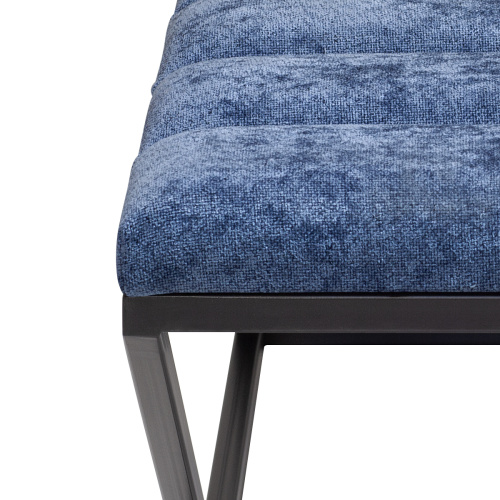 Банкетка ZUMA, черная, Steel Blue, Bulon, 110*40*43,5 фото 4