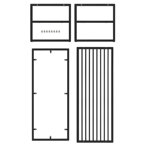 Банкетка RIMINI, черный, Mouse Grey, 110*40*45 фото 5