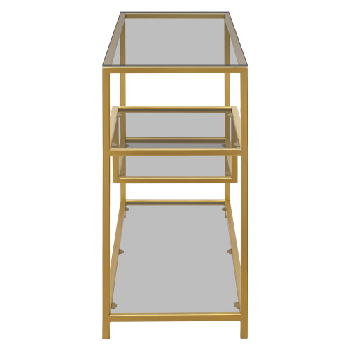 Консоль JAQLENE, золотая, тонированное стекло, 100*35*81 фото 9