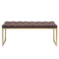 Банкетка ALBA, золотая, Kashtan, каретная стяжка