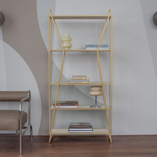 Стеллаж OSLO MINI, металлический каркас, полки керамика