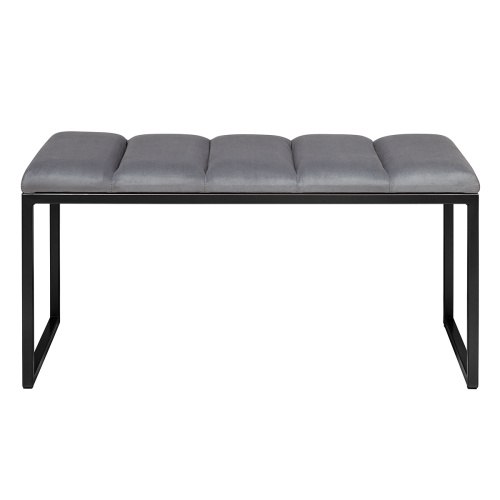 Банкетка ALBA MINI, черная, Mouse Grey, Bulon, 85*40*43,5