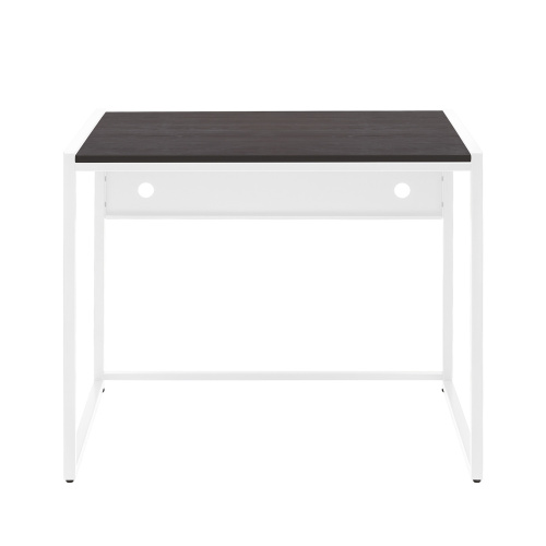 Стол письменный Rimini, белый, ЛДСП Черный, 90*65*75 фото 11