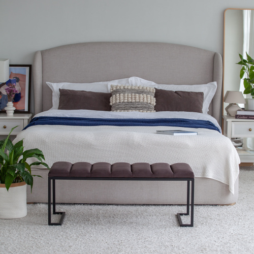 Банкетка OMEGA, черная, Kashtan, Bulon, 110*40*43,5