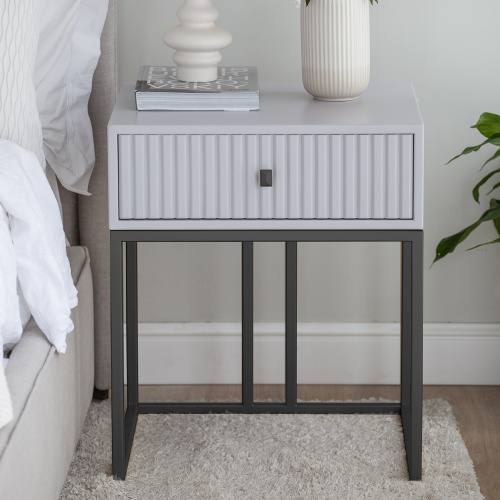 Тумба VERONA, черная, МДФ Pearl Grey