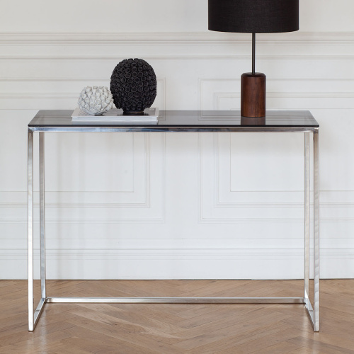 Консоль TORI, н/ж сталь, столешница стекло фото 2