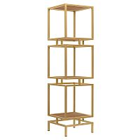 Стеллаж CUBIC-3, золотой, ЛДСП Робиния