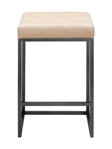 Стул полубарный SOHO, черный, экокожа Light Beige фото 7