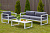 Набор садовой мебели CAPRI диван, кресло, столик, белый цвет
