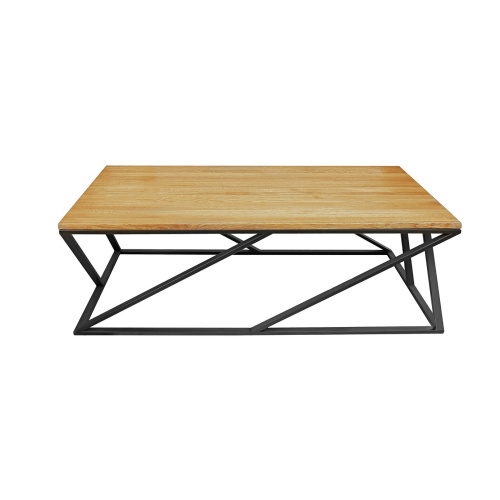 Cтолик кофейный PORTER, черный/дуб, 130*70*42 фото 4