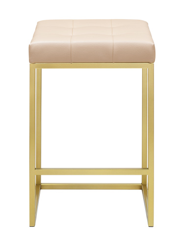 Стул полубарный SOHO, золотой, экокожа Light Beige фото 6