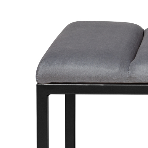 Банкетка ALBA MINI, черная, Mouse Grey, Bulon, 85*40*43,5 фото 5