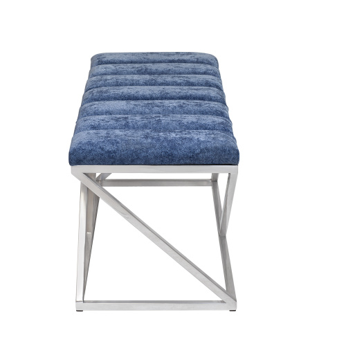 [не активен] Банкетка ZUMA, н/ж сталь, Steel Blue, Bulon, 110*40*43,5 {35827} фото 6
