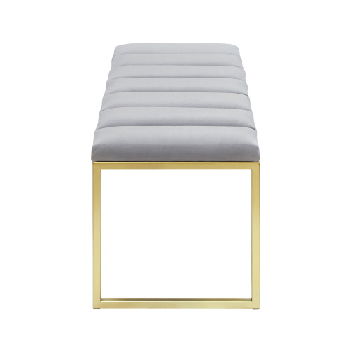 Банкетка ALBA, золотая, Light Blue, Bulon, 110*40*43,5 фото 3