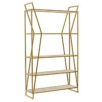 Стеллаж OSLO, золотой, керамика Ivory