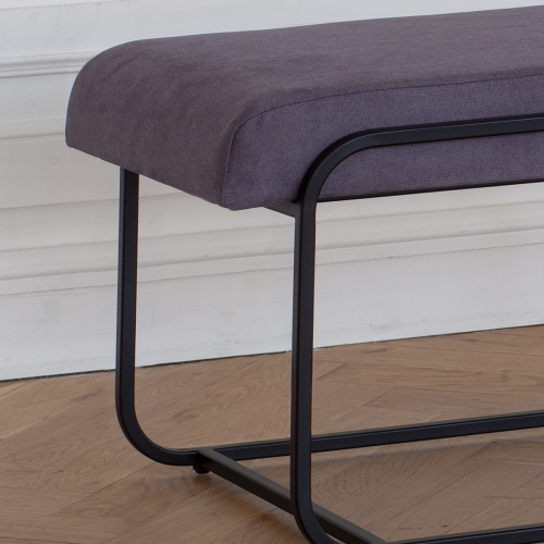 Банкетка SIENA, черная, ANTRACITE, 108*42*44 фото 3