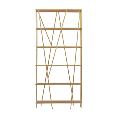 Стеллаж EVA, золотой, ЛДСП Робиния фото 2