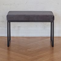 Банкетка ALBA SMART, черная, Mouse Grey, 65*35*45