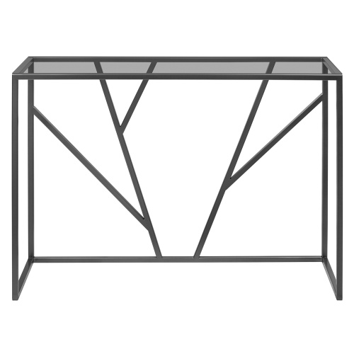 Консоль EVA, черная, тонированное стекло, 100*35*81 фото 7