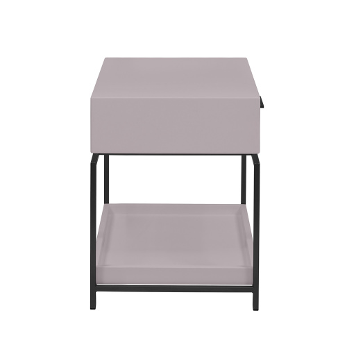 Тумба прикроватная KARIN, черная, МДФ LATTE фото 2