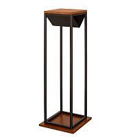 Дровница TORI с полкой, черная