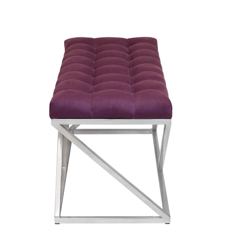 Банкетка ZUMA, н/ж сталь, Marsala, каретная стяжка, 110*40*45 фото 6