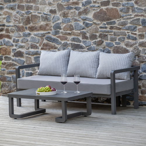 Набор садовой мебели AMALFI / 2 предмета: диван, стол / LAVA/Stone (S2A) фото 2