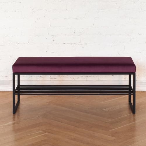 Банкетка RUBY, черная, Marsala, 110*40*45