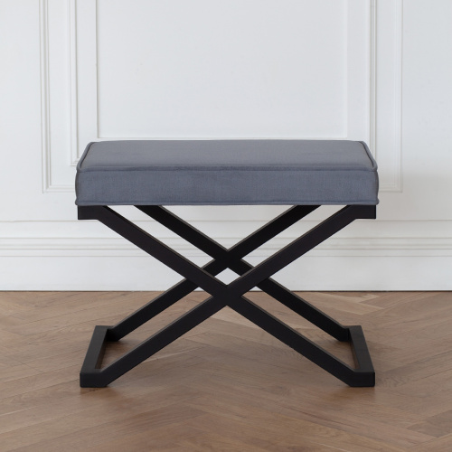 Пуф KARIN, черный, Steel Gray, 60*40*45 фото 2