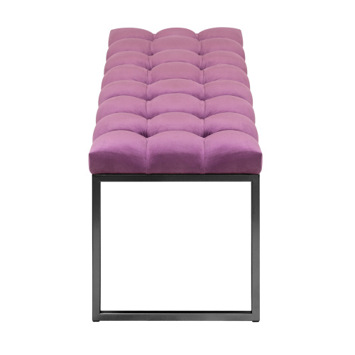 Банкетка ALBA, черная, Marsala, каретная стяжка, 110*40*45 фото 3