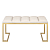 Банкетка OMEGA MINI, золотая, Ivory, Bulon 85*40*43,5