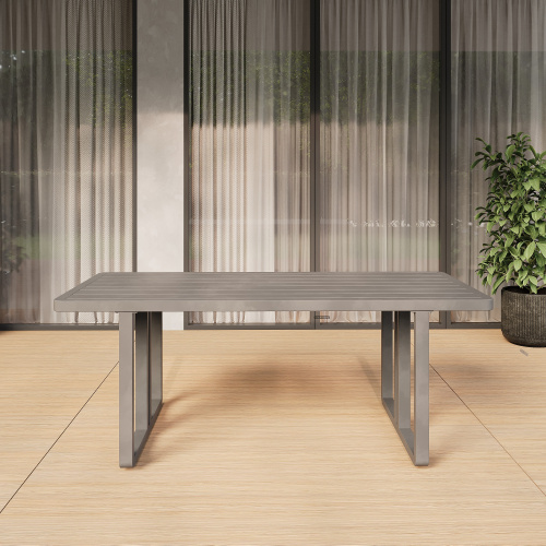 Стол уличный обеденный AMALFI, каркас алюминий LAVA, 198*87*77 фото 2