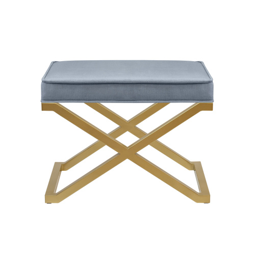 Пуф KARIN, золотой, Steel Gray, 60*40*45 фото 7