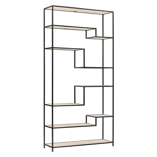 Стеллаж JAQLENE, черный, керамика Слоновая кость