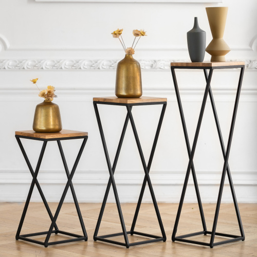 Столик для цветов Loft 100, черный фото 3