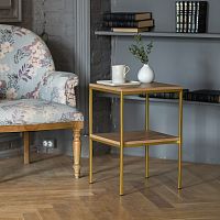 Cтолик журнальный NORMAN, золотой/ЛДСП