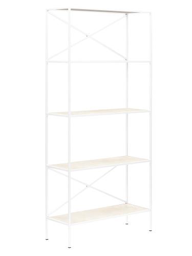 Стеллаж KARIN-800, белый, керамика слоновая кость фото 4