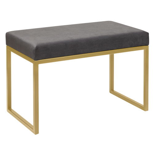 Банкетка ALBA SMART, золотая, Mouse Grey, 65*35*45 фото 5