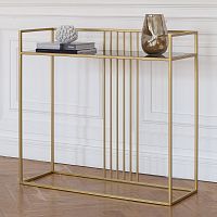 Консоль SOHO, золотая, тонированное стекло