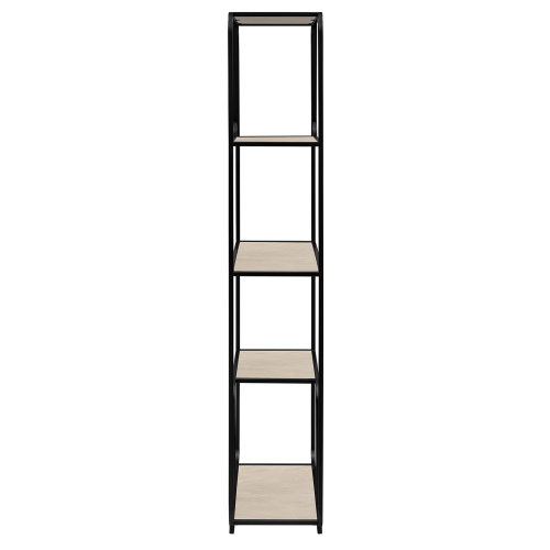 Стеллаж SIENA, черный, керамика Ivory, 80*30*173 фото 3