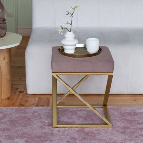 Пуф Chelsea, золотой, Mocco, 40*40*45 фото 2