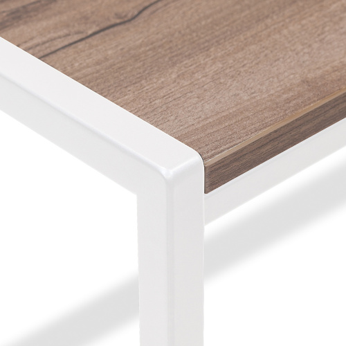 Стол письменный Rimini, белый, ЛДСП Орех Табак, 90*65*75 фото 14