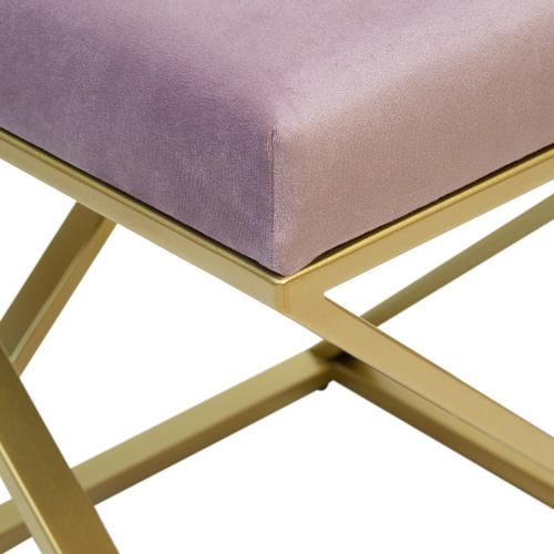 Пуф Chelsea, золотой, Dusty Pink, 40*40*45 фото 9