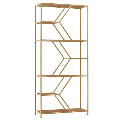Стеллаж MALTA MINI, золотой, ЛДСП Робиния